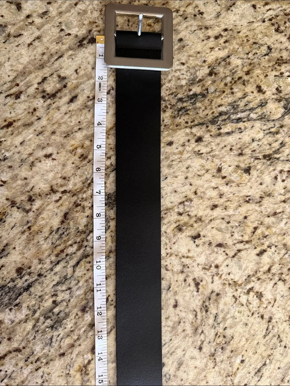Urban Outfitters Black Leather Belt w/pMetal Tone Grommets & Buckle Sz M/L
